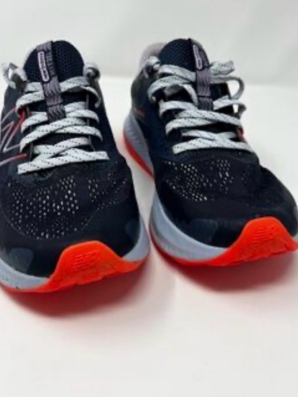 New Balance Navy with Bright Orange Accent Women's Sneakers